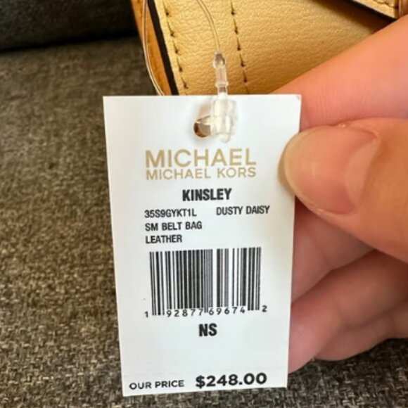 Michael Kors Kinsley Leather Bag In Dusty Daisy RARE! 🆕NWT⌚FAST😮‍💨⚡🚚 - Picture 14 of 16